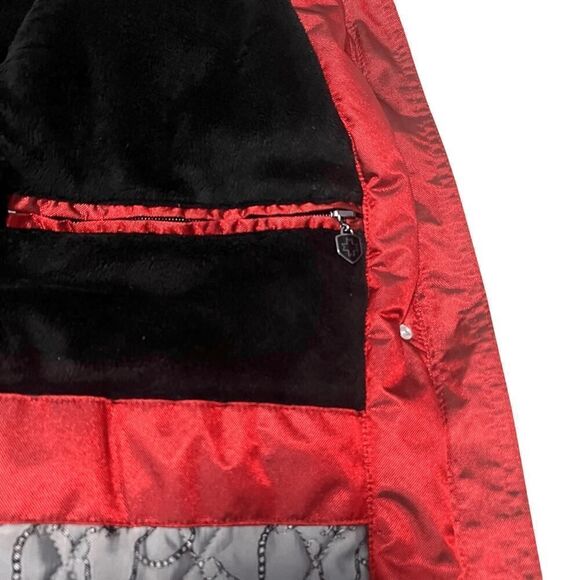 Wellensteyn Women's Revolution Winter Jacket Red Shimmer Parka Sz XL - Picture 11 of 14